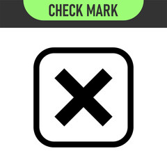 Obraz premium check mark icon button set. check box icon with right and wrong buttons and yes or no checkmark icons in green tick box and red cross. vector illustration 