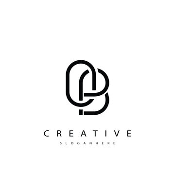 OB Abstract  Monogram Logo Design. This logo is designed with a combination of two line letters O and B 
