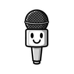 Cute Microphone Icon. (1)