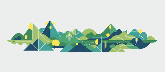 Illustrated stylish woman in a tied top and terracotta skirt stands among desert plants in a warm, retro graphic art banner with halftone details and a relaxed vibe