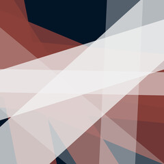 Fototapeta premium Abstract Geometric Composition in Red, White, and Blue