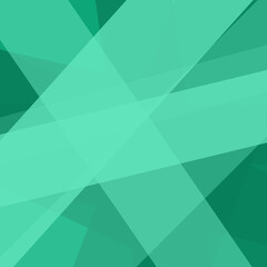 Obraz premium Abstract Geometric Green Overlapping Shapes Background