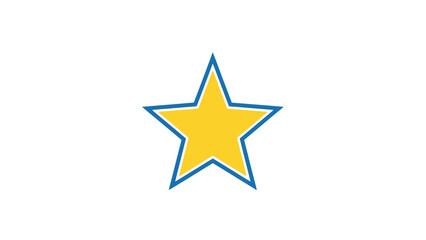 star in vector form with white back ground