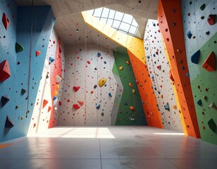 Full Frame Indoor Climbing Wall Gym 