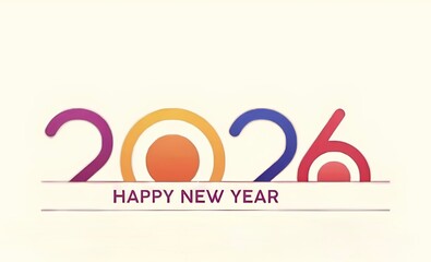 New year illustration design