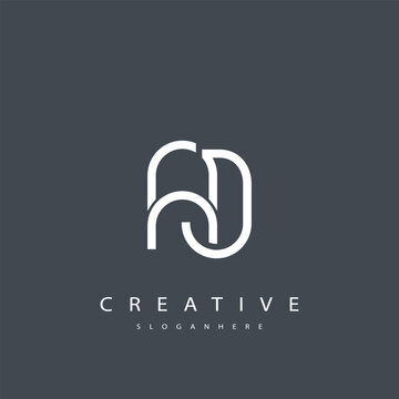 AJ Abstract  Monogram Logo Design. This logo is designed with a combination of two line letters A and J 