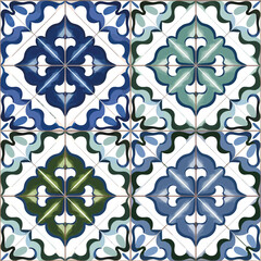 Fototapeta premium vector illustration hires Collection of High-Resolution Abstract Seamless ornament Patterns with Diverse Designs and Textures
