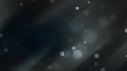 Dark navy blue and black abstract background with subtle bokeh light spots and moody atmosphere. - Powered by Adobe