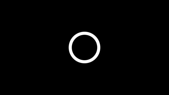 Loading circle whit color Animation. Download Progress. circle rotation loading black background 4k video...
