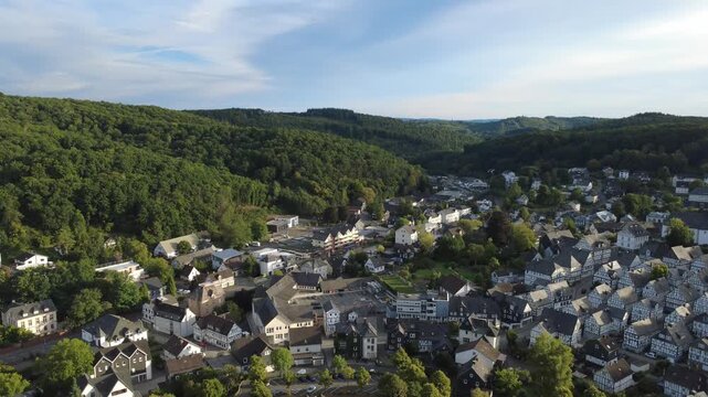 Aerial View of Urban Residential Area on a Sunny Summer Day 5