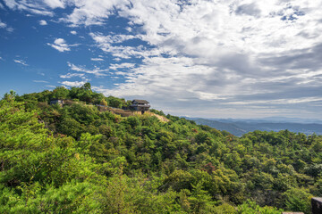 岡山 鬼ノ城の遠景