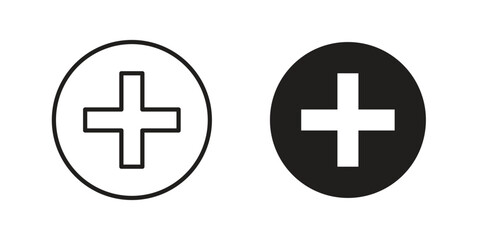 Obraz premium Hospital signs simple design. Vector illustration for web ui