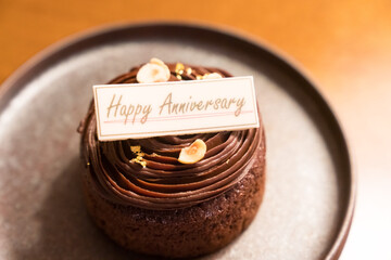 高級ホテルのアニバーサリーケーキ