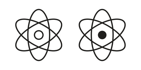 Physics icons simple design. Vector illustration for web ui