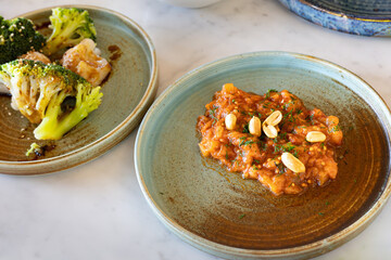 トルコカッパドキアのレストランでの料理