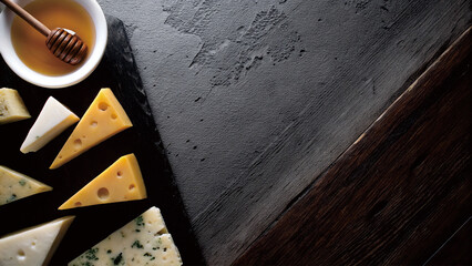 Artisan Cheese Board with Honey