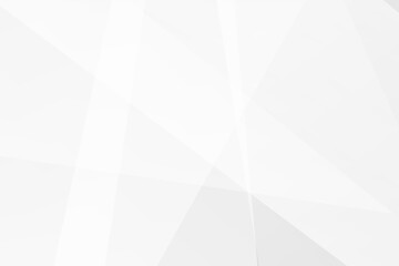 Obraz premium Abstract white and grey polygon background with clean geometric shapes, vector EPS 10.