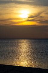 Por do Sol no Rio Tapaj&oacute;s, visto da Praia Jacund&aacute; em Alter do Ch&atilde;o, Santar&eacute;m - Par&aacute;