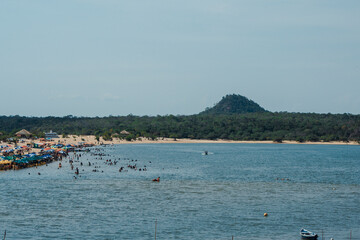 Naklejka premium ilha do Amor & Serra da Piraoca, Alter do Chão, Santarém - Pará