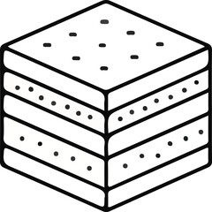 This illustration depicts a simplified geological soil profile shown as layered strata