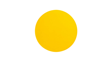 A bright yellow circle, possibly a celestial body, against a solid black background