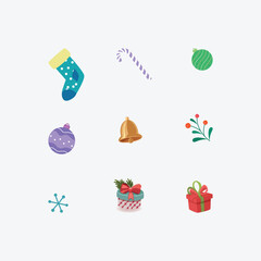 Cute decorative vector illustration for Christmas celebration day