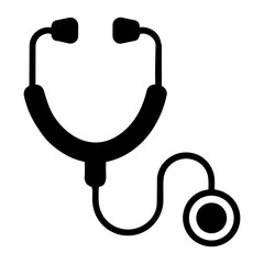 stethoscope medical equipment icon
