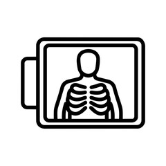 X-ray medical scan icon