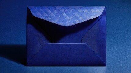 Elegant Blue Envelope on a Gradient Background for Marketing, Communication, or Invitation Use