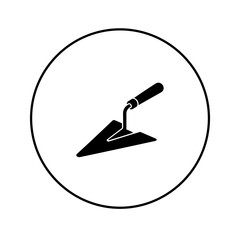 Trowel Tool Icon Simple Design Element.
