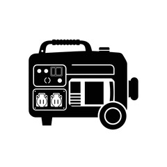 Portable Generator Machine with Control Panel.