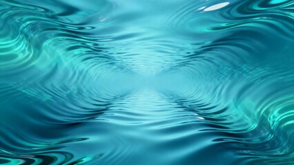 Abstract water surface with rippling waves and reflective blue tones
