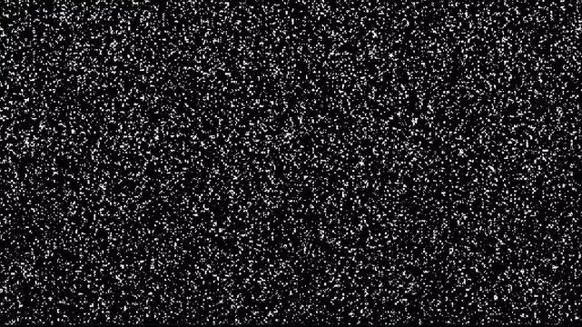VHS tape playing with wave noise overlay looping animation for screen. Broadcast static grainy animation for transition. Analog noise tv interference animation with layered bands for video overlay