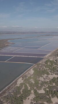 instalaci&oacute;n costera o interior, donde se extrae sal del agua de mar (o de lagunas) mediante evaporaci&oacute;n solar en grandes balsas, creando paisajes &uacute;nicos 