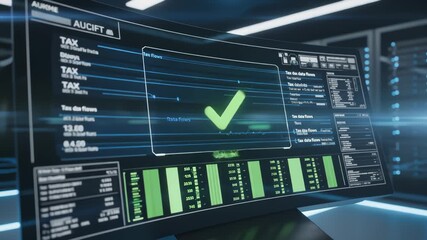 Data System Indicates Full Compliance on a Financial Transaction - Powered by Adobe