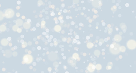 Soft Blue Bokeh Lights Abstract Background