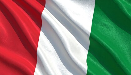 Italy flag gently waving