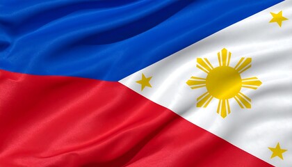 Filipino Flag Close-up