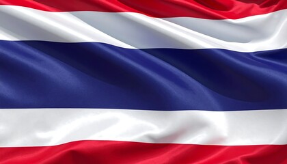 Fototapeta premium Thailand flag waves proudly