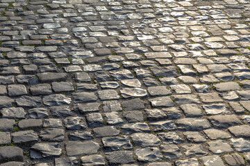 old historic cobblestone background