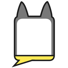 강아지 말풍선5 © 민재 강