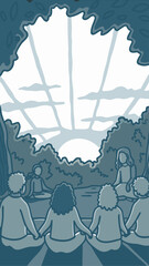 Love and Harmony in Sunrise Meditation Circle