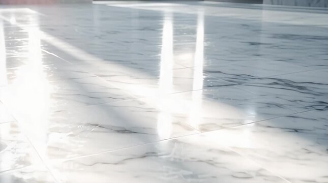 Abstract White Carrara Marble Texture Slow Panning Video.