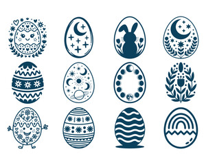Celestial Easter Eggs SVG