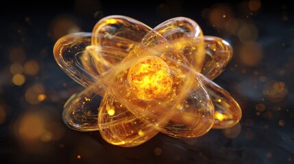 Explosive energy release quantum realm digital art abstract close-up fusion of science and art