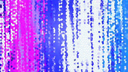Abstract Magenta And Blue Crystalline Mosaic Pattern