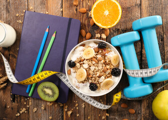 diet food concept, breakfast