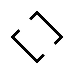 Rotate or expand icon symbolizing transformation, enlargement, resizing, rotation function, ideal for software UI, photo editing, design applications, and digital tools.