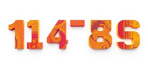 Abstract font numeral texture, a modern graphic element,  pattern,  texture