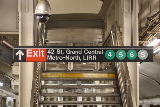 MTA 42nd Street Grand Central Subway Station in Manhattan, New York, NY, USA. August 27, 2025